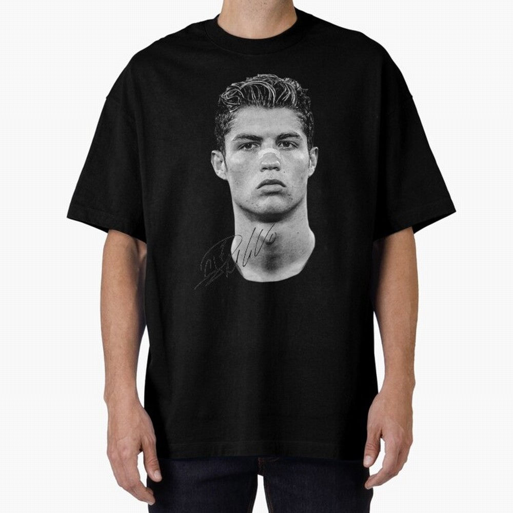 CR7 - Streetwear Clothing | Oversized T-Shirt Celebrate Soccer Greatness during Match Day Hype around FIFA World Cup 2026 USA Canada Mexico, Cristiano Ronaldo, Haaland and CR7, Brazil, Worldwide Fan Energy, Dramatic Goals, Stadium Lights and
