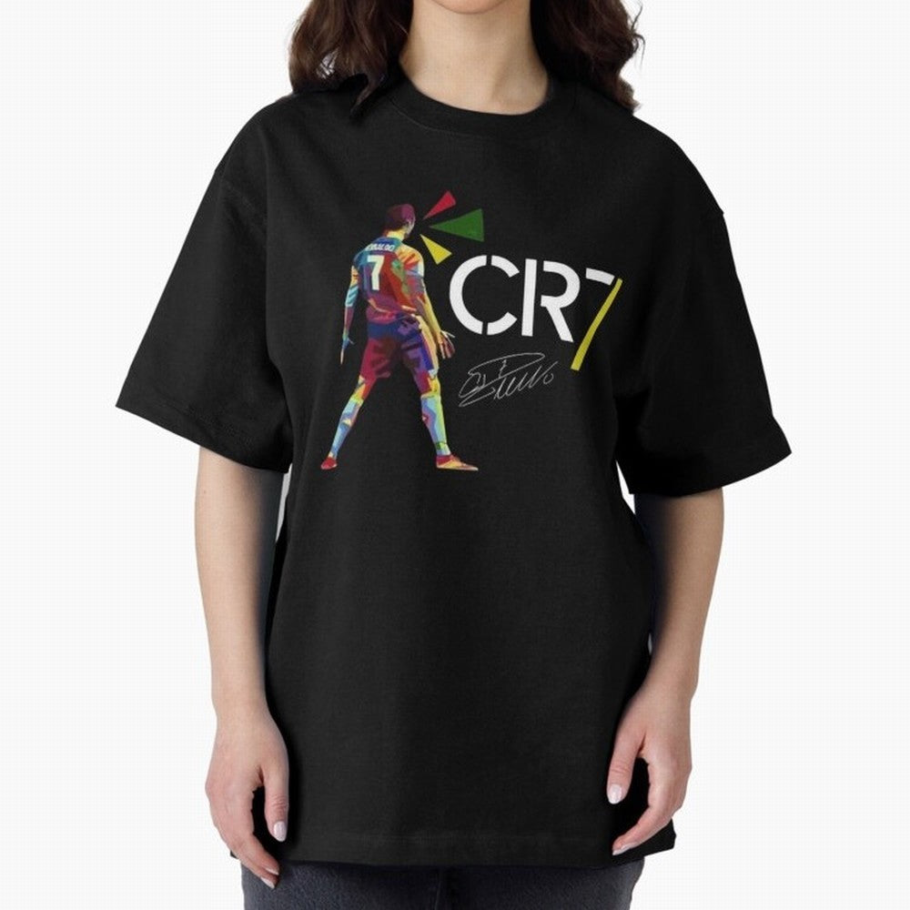 Cr7 Cristiano Ronaldo Signature Oversized T-Shirt Follow the Final Road of FIFA World Cup 2026 Group Stage for Fans of Messi and Cristiano Ronaldo and Portugal, Bringing Stadium Chants, National Pride, Trophy Dreams and Unforgettable Football