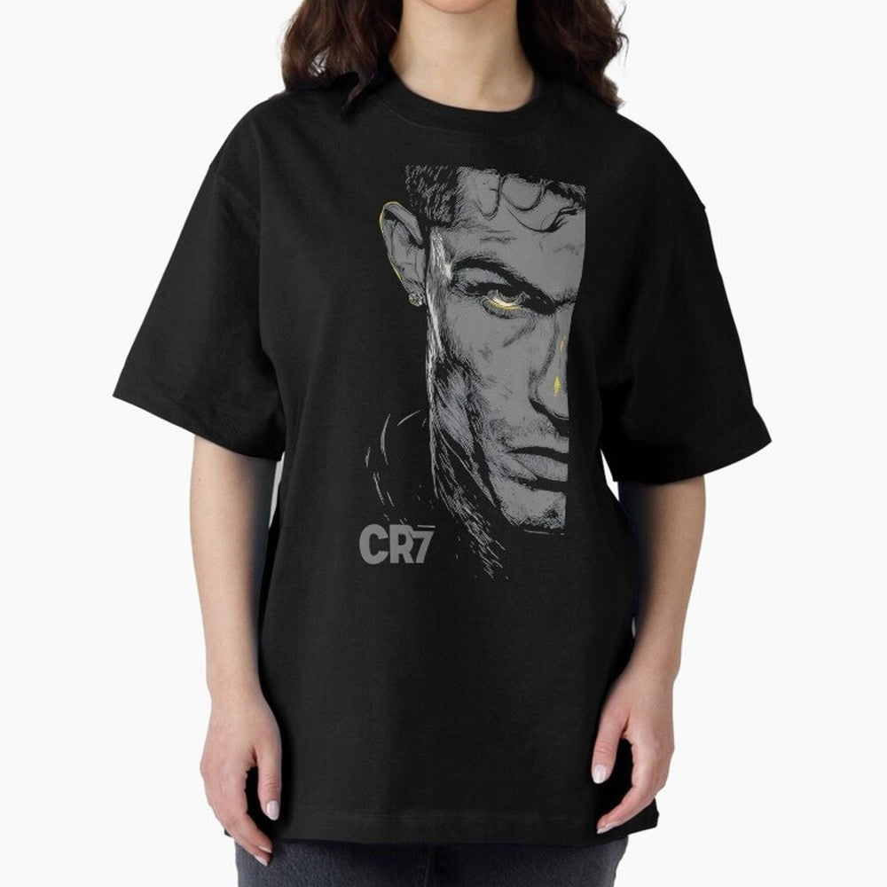 Cristiano Ronaldo Goat 7 Oversized T-Shirt Celebrate Global Passion for Global Football Passion for FIFA World Cup 2026 Group Stage, with Neymar, Haaland and Cristiano Ronaldo, Portugal, Classic Soccer Heritage, Championship Pressure, Fan Loyalty