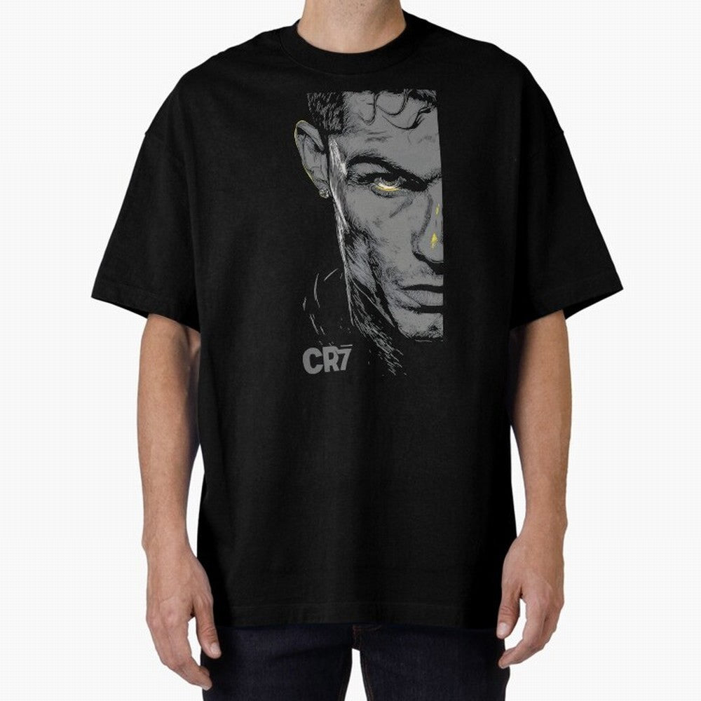 Cristiano Ronaldo Goat 7 Oversized T-Shirt Celebrate Global Passion for Global Football Passion for FIFA World Cup 2026 Group Stage, with Neymar, Haaland and Cristiano Ronaldo, Portugal, Classic Soccer Heritage, Championship Pressure, Fan Loyalty