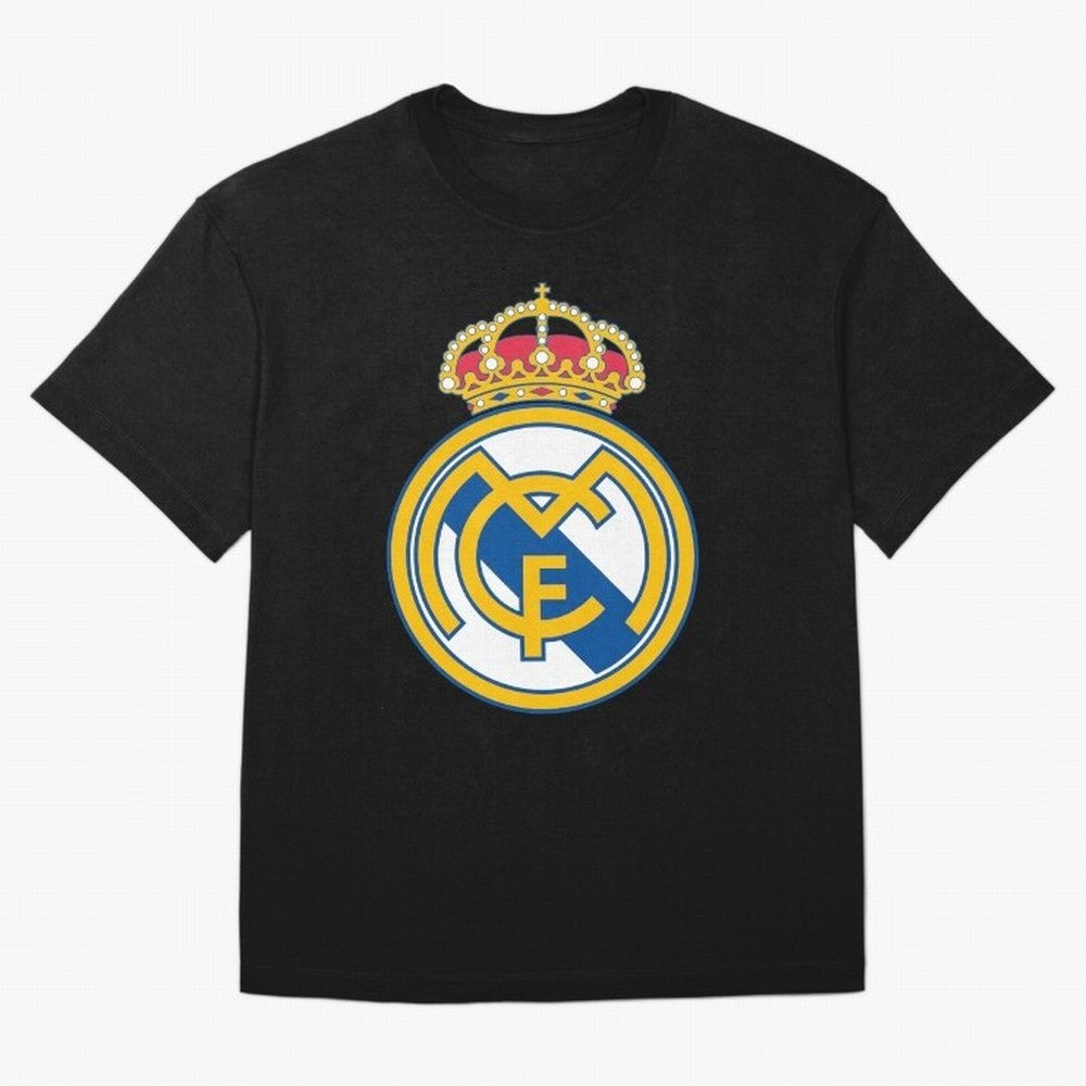 The Madrid CF Logo Oversized T-Shirt Support Iconic Players in FIFA World Cup 2026 Group Stage Connected to Messi, CR7 and Mbappe, Portugal Energy, Football Passion, Legendary Performances, Festival Vibes and Supporter Community; Made for Die Hard