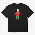 Badly Drawn Ronaldo Oversized T-Shirt Experience the Global Stage of FIFA World Cup 2026 Group Stage for Fans of Messi and Cristiano Ronaldo and England, Bringing Vintage Soccer Flavor, Modern Football Stars, National Flags and Final Night Emotion;
