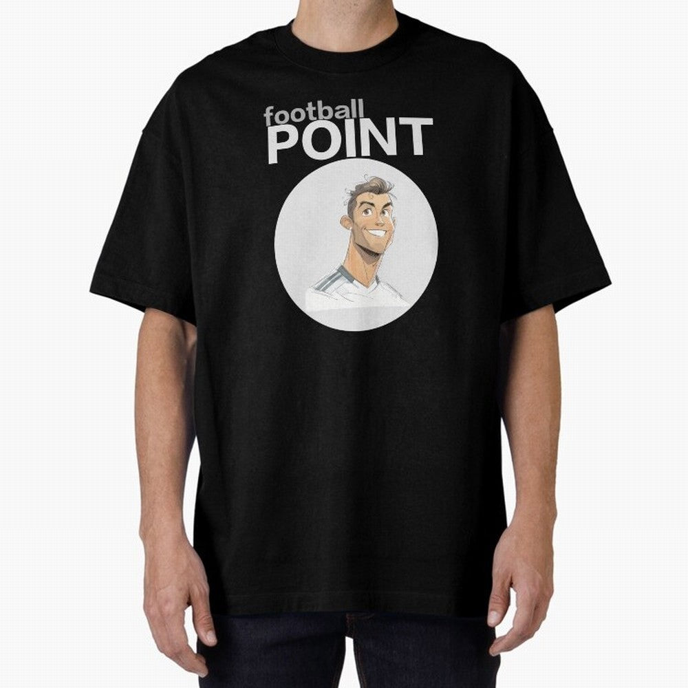Cristiano Ronaldo POINT Oversized T-Shirt Discover Global Football Passion for FIFA World Cup 2026, Capturing Messi, Neymar and Mbappe, England, Game Day Rituals, Football Legends, Country Pride and the Road to the Final; Perfect for Fans,
