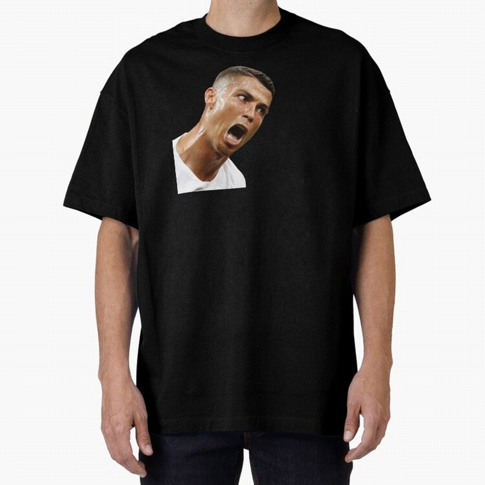 cristiano ronaldo siuuu meme Oversized T-Shirt Discover FIFA World Cup 2026 USA Canada Mexico Inspired by Messi and Cristiano Ronaldo, Spain and Netherlands Energy, Worldwide Fan Energy, Dramatic Goals, Stadium Lights and Championship Celebrations;