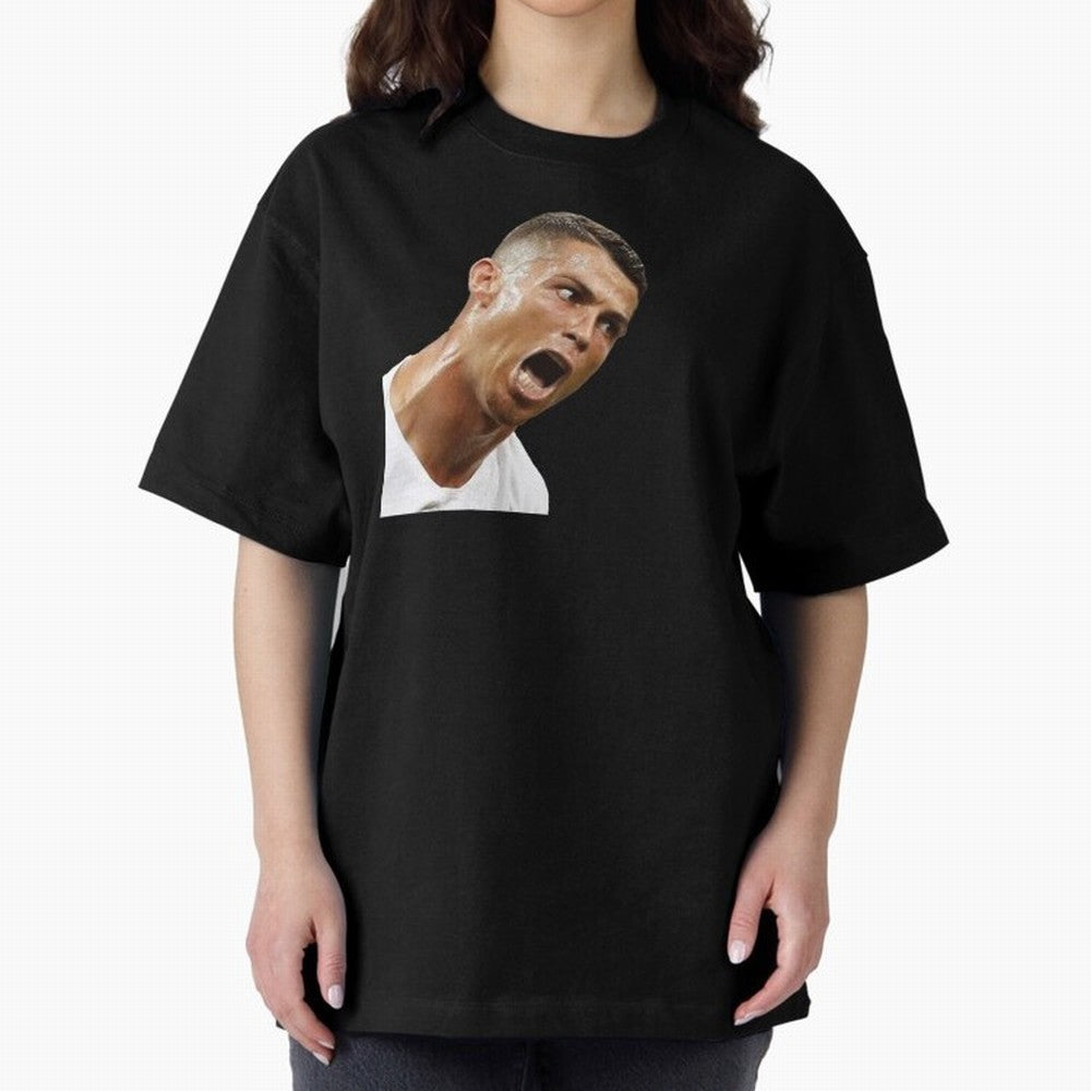 cristiano ronaldo siuuu meme Oversized T-Shirt Discover FIFA World Cup 2026 USA Canada Mexico Inspired by Messi and Cristiano Ronaldo, Spain and Netherlands Energy, Worldwide Fan Energy, Dramatic Goals, Stadium Lights and Championship Celebrations;