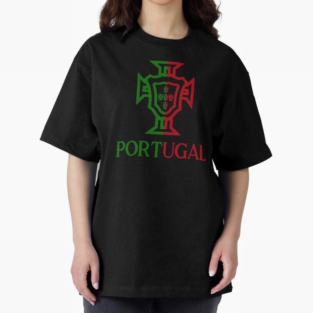 Portugal Tuga Oversized T-Shirt Bring Trophy Dreams to FIFA World Cup 2026 USA Canada Mexico for Fans of Messi, CR7 and Mbappe and Brazil, Portugal and Argentina, Bringing Goal Celebration Energy, Supporter Heritage, Football Icons and Worldwide