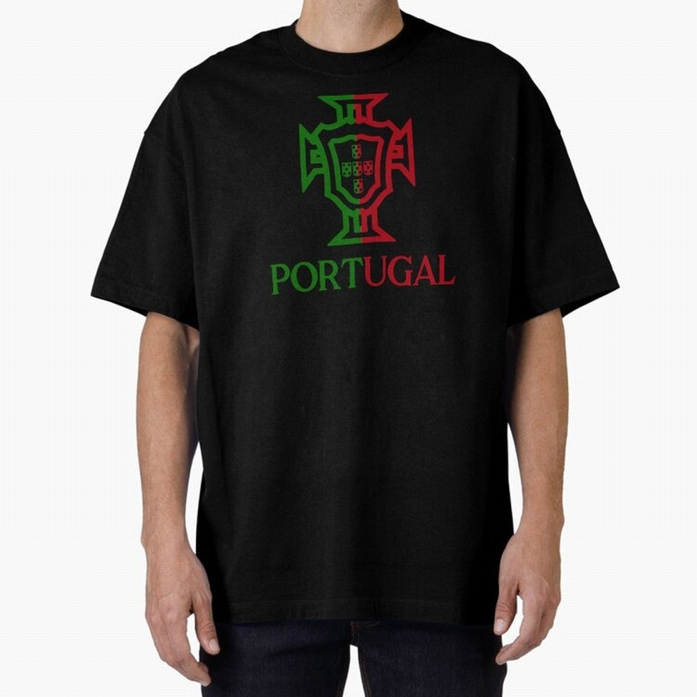 Portugal Tuga Oversized T-Shirt Bring Trophy Dreams to FIFA World Cup 2026 USA Canada Mexico for Fans of Messi, CR7 and Mbappe and Brazil, Portugal and Argentina, Bringing Goal Celebration Energy, Supporter Heritage, Football Icons and Worldwide
