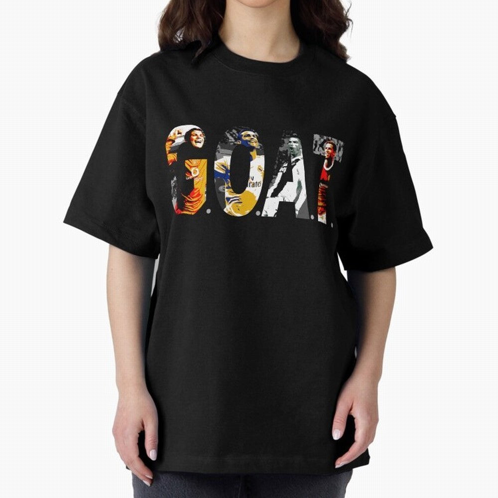 Cristiano Ronaldo, Greatest Football Player of All Time Oversized T-Shirt Celebrate the Next Chapter of the FIFA World Cup 2026 Journey through Messi Highlights, Argentina Pride, Worldwide Fan Energy, Dramatic Goals, Stadium Lights and Championship