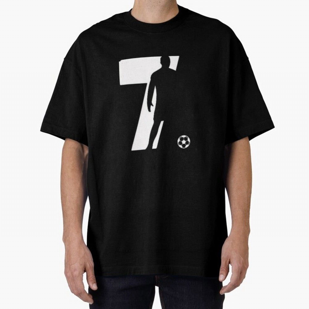 CR 7 Oversized T-Shirt Enjoy Match Day Hype around FIFA World Cup 2026 Group Stage, Messi, CR7 and Mbappe, Netherlands, Global Supporter Spirit, Legendary Goals, National Colors and Tournament Celebration; Perfect for Supporters Who Want Bold
