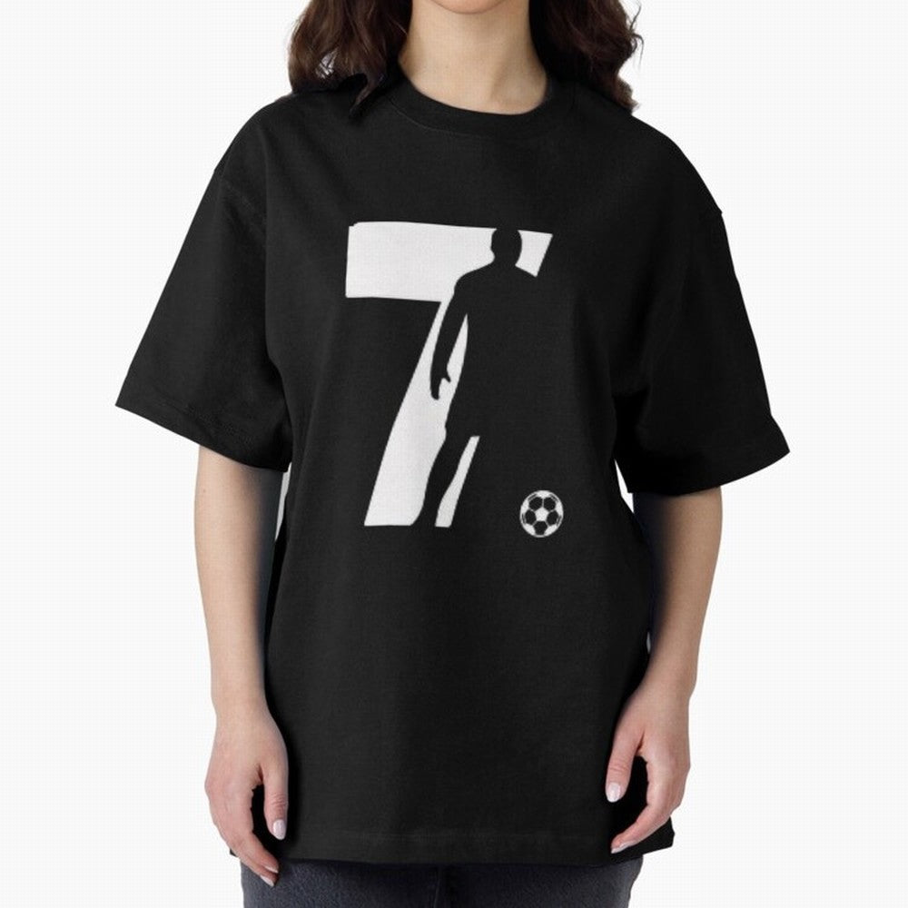 CR 7 Oversized T-Shirt Enjoy Match Day Hype around FIFA World Cup 2026 Group Stage, Messi, CR7 and Mbappe, Netherlands, Global Supporter Spirit, Legendary Goals, National Colors and Tournament Celebration; Perfect for Supporters Who Want Bold