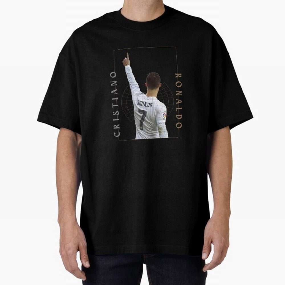 Cristiano Ronaldo CR7 Best Seller Oversized T-Shirt Remember Iconic Moments from FIFA World Cup 2026 Connected to Messi, Neymar and Mbappe, Brazil Energy, Global Supporter Spirit, Legendary Goals, National Colors and Tournament Celebration; Great