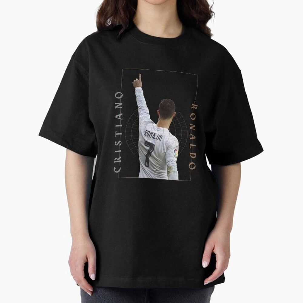 Cristiano Ronaldo CR7 Best Seller Oversized T-Shirt Remember Iconic Moments from FIFA World Cup 2026 Connected to Messi, Neymar and Mbappe, Brazil Energy, Global Supporter Spirit, Legendary Goals, National Colors and Tournament Celebration; Great