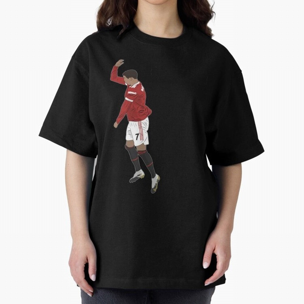 cristiano ronaldo siuuu Oversized T-Shirt Honor Football Greatness during FIFA World Cup 2026 USA Canada Mexico for Fans of Haaland and France, Bringing Retro Football Energy, Iconic Rivalries, Trophy Chase Drama and Stadium Atmosphere; Ideal for