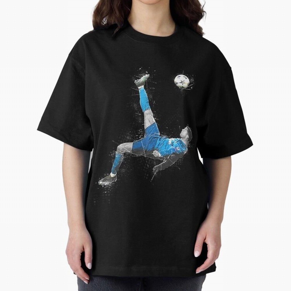 Cristiano Ronaldo Cristiano Ronaldo Oversized T-Shirt Enjoy Match Day Hype around FIFA World Cup 2026 USA Canada Mexico, Messi, CR7 and Mbappe, Brazil, Portugal and Argentina, Classic Soccer Heritage, Championship Pressure, Fan Loyalty and