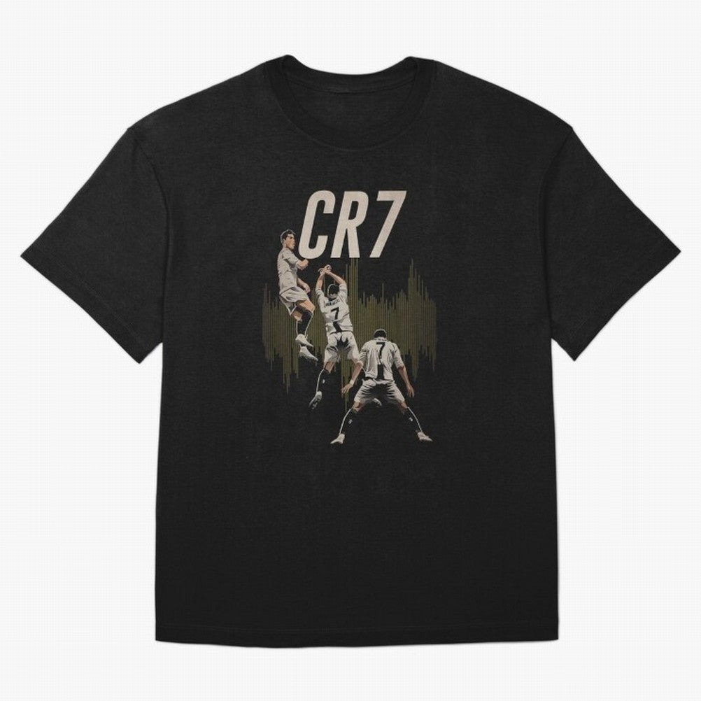 Cristiano Ronaldo Oversized T-Shirt Support Match Day Hype around FIFA World Cup 2026 USA Canada Mexico, Messi, France and Portugal, Champion Mindset, Group Stage Buzz, Knockout Tension and Passionate Fan Culture; Ideal for Football Dads, Football