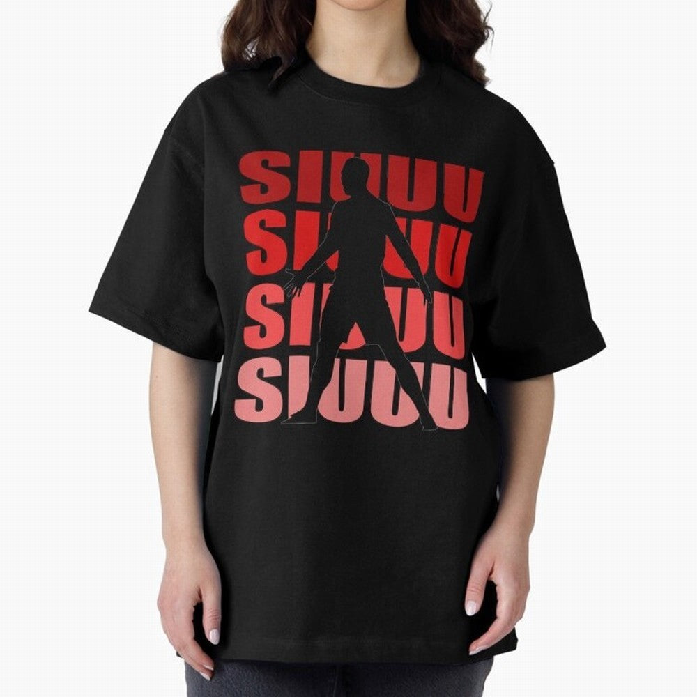 cristiano ronaldo siuuu Oversized T-Shirt Bring World Football Passion into Match Day Hype around FIFA World Cup 2026 Group Stage, Mbappe and Neymar, Spain, Fan Favorite Moments, National Team Passion, Big Match Drama and Soccer History; Great for