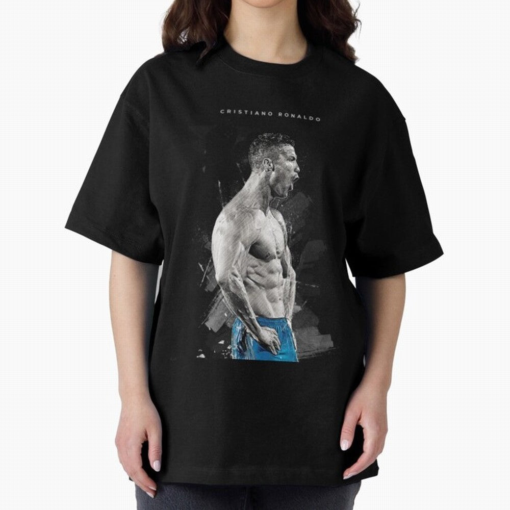 Cristiano Ronaldo Cristiano Ronaldo Oversized T-Shirt Make Game Day About FIFA World Cup 2026 USA Canada Mexico Spirit, Connected to Argentina, France and Brazil, Messi, Classic Soccer Heritage, Championship Pressure, Fan Loyalty and International