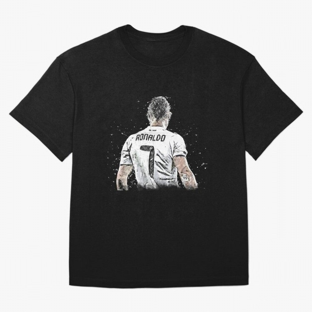 Cristiano ronaldo back Oversized T-Shirt Bring Retro Soccer Energy to the FIFA World Cup 2026 USA Canada Mexico Journey through CR7 and Messi Highlights, England, France and Netherlands Pride, Global Supporter Spirit, Legendary Goals, National