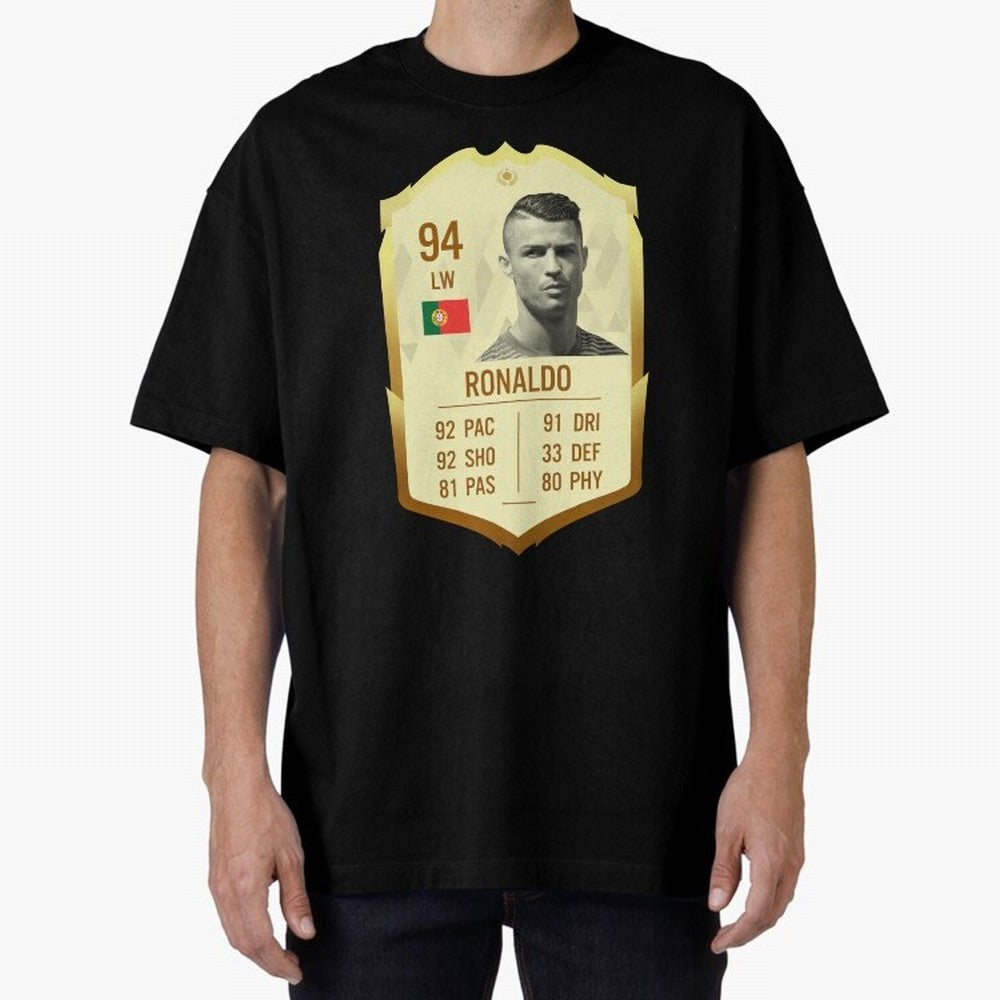 Cristiano Ronaldo Ultimate Card Oversized T-Shirt Honor the Football Icons of the FIFA World Cup 2026 Group Stage Journey through Messi, Neymar and Mbappe Highlights, Argentina Pride, Soccer Culture, Superstar Moments, National Team Dreams and