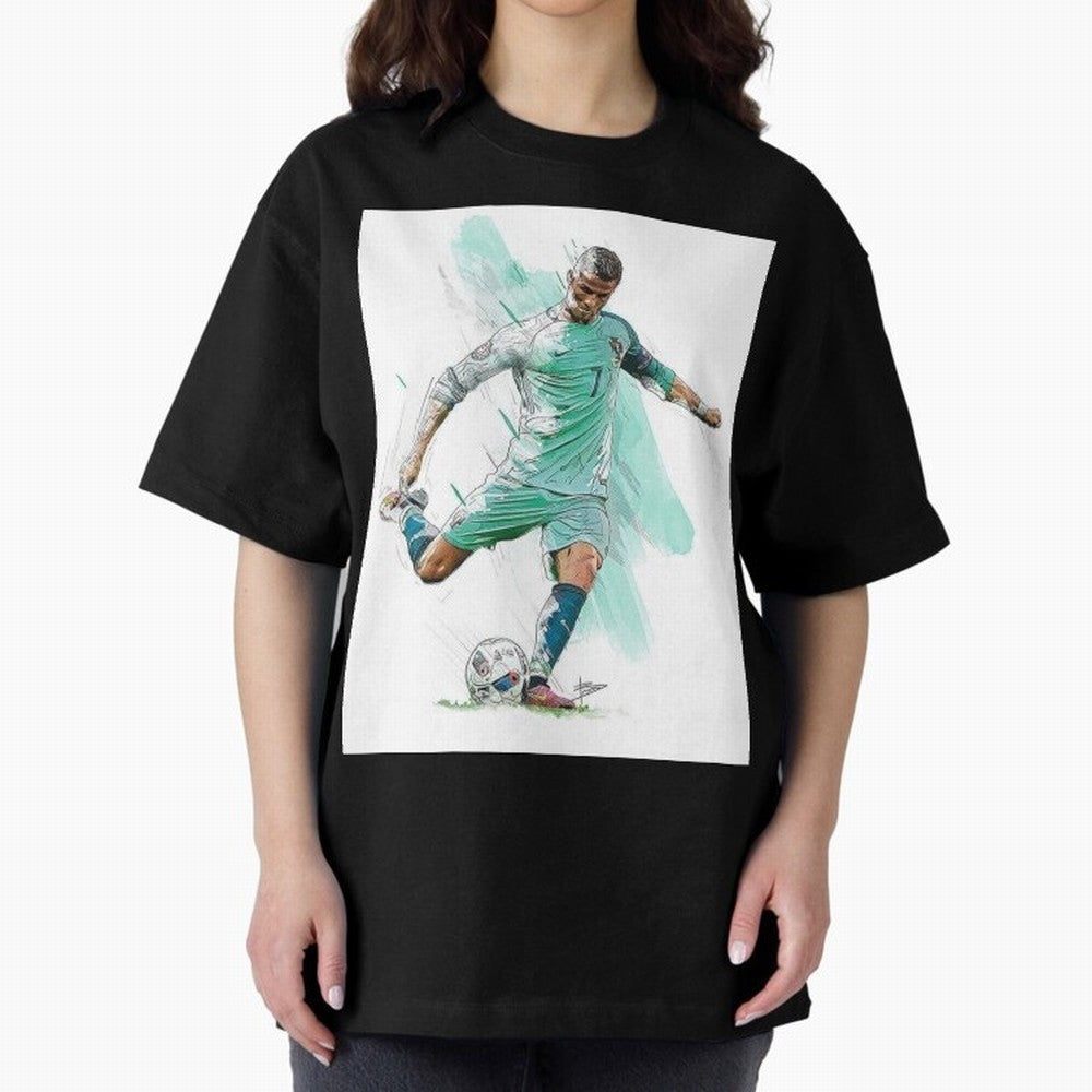 Cristiano ronaldo 7 Oversized T-Shirt Follow the Final Road of Match Day Hype around FIFA World Cup 2026 Group Stage, Haaland, Argentina and Brazil, Tournament Hype, Historic Matchups, Family Viewing Parties and Global Sports Pride; Created for