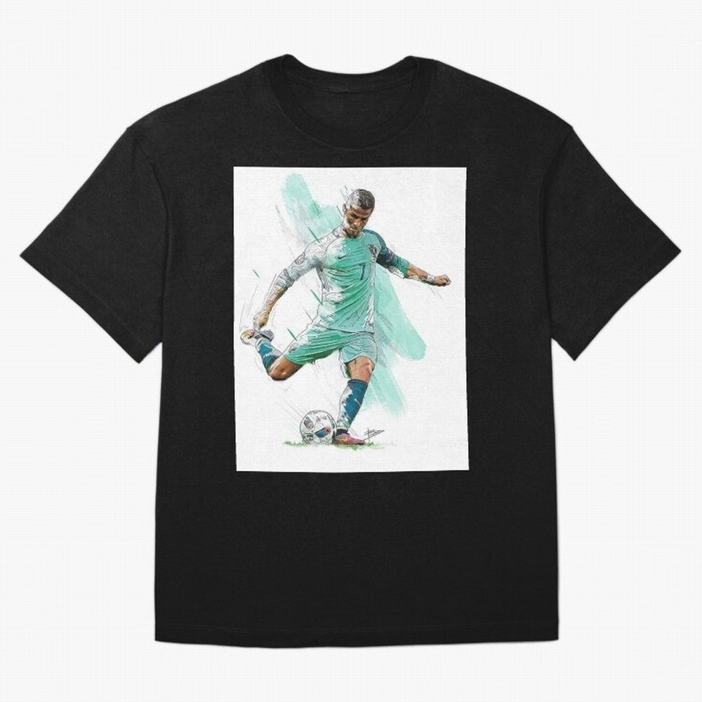 Cristiano ronaldo 7 Oversized T-Shirt Follow the Final Road of Match Day Hype around FIFA World Cup 2026 Group Stage, Haaland, Argentina and Brazil, Tournament Hype, Historic Matchups, Family Viewing Parties and Global Sports Pride; Created for