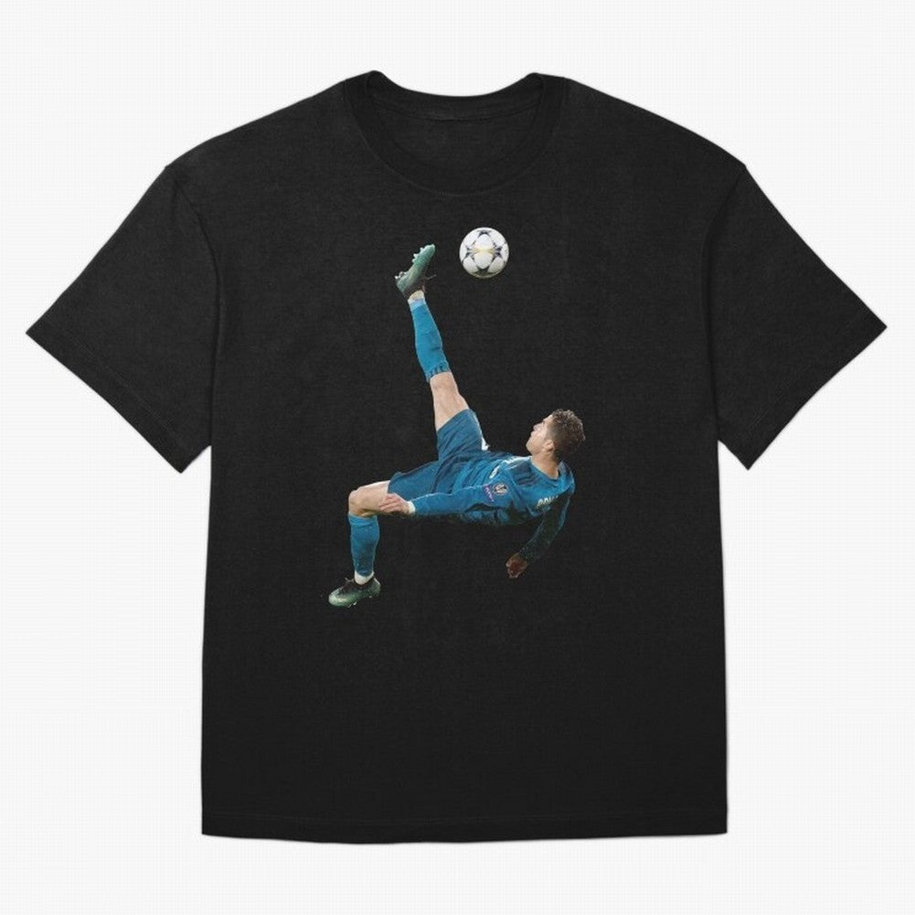 CRISTIANO RONALDO BICYCLE KICK Classic Oversized T-Shirt Make Your Look Match FIFA World Cup 2026 USA Canada Mexico Celebrating Cristiano Ronaldo, England, France and Netherlands Energy, Champion Mindset, Group Stage Buzz, Knockout Tension and