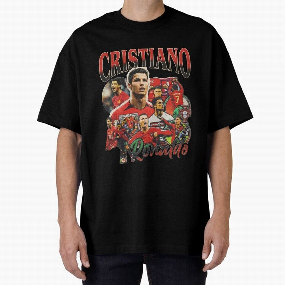 Retro Cristiano Ronaldo Oversized T-Shirt Feel the Trophy Chase of the FIFA World Cup 2026 USA Canada Mexico Journey through CR7 Highlights, Germany Pride, Game Day Rituals, Football Legends, Country Pride and the Road to the Final; Perfect for