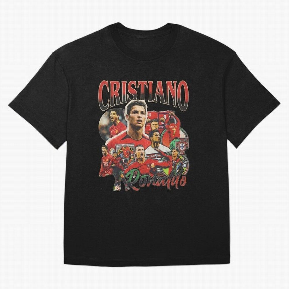 Retro Cristiano Ronaldo Oversized T-Shirt Feel the Trophy Chase of the FIFA World Cup 2026 USA Canada Mexico Journey through CR7 Highlights, Germany Pride, Game Day Rituals, Football Legends, Country Pride and the Road to the Final; Perfect for