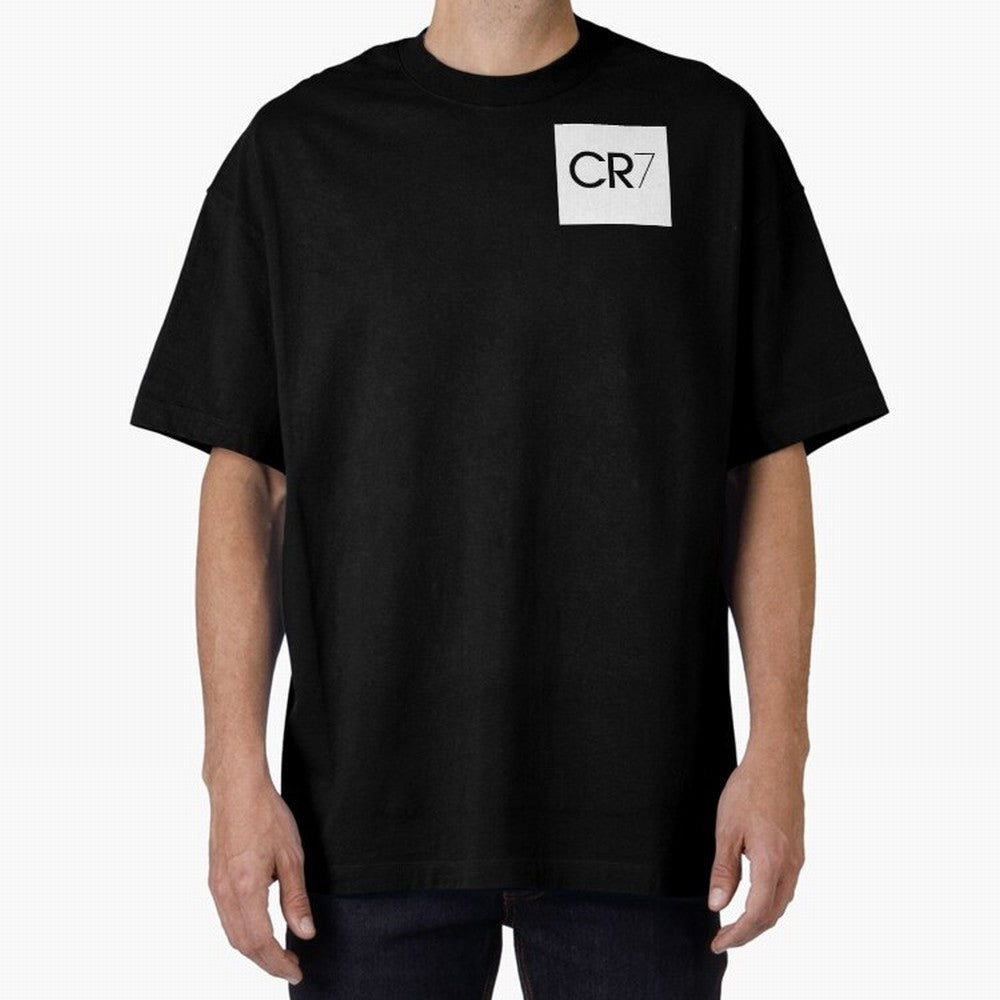 CR7 Logo Oversized T-Shirt Bring a Vintage Feel to FIFA World Cup 2026 Group Stage Driven by Messi, Neymar and Mbappe, France Energy, Vintage Soccer Flavor, Modern Football Stars, National Flags and Final Night Emotion; Ideal for Passionate Fans