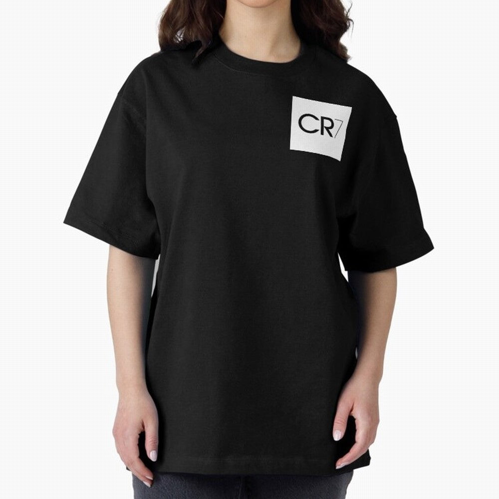 CR7 Logo Oversized T-Shirt Bring a Vintage Feel to FIFA World Cup 2026 Group Stage Driven by Messi, Neymar and Mbappe, France Energy, Vintage Soccer Flavor, Modern Football Stars, National Flags and Final Night Emotion; Ideal for Passionate Fans