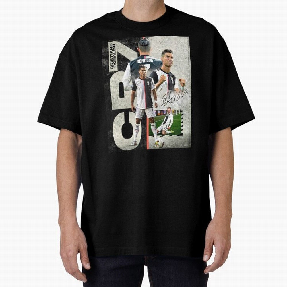 Cristiano Ronaldo Goals in Juventus special design ,Ronaldo Gift Idea, Ronaldo Footballer , Football Oversized T-Shirt Live for the Drama of Match Day Hype around FIFA World Cup 2026, Messi, Neymar and Mbappe, Brazil, Worldwide Fan Energy, Dramatic