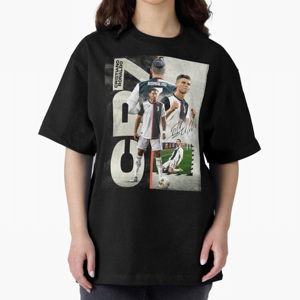 Cristiano Ronaldo Goals in Juventus special design ,Ronaldo Gift Idea, Ronaldo Footballer , Football Oversized T-Shirt Live for the Drama of Match Day Hype around FIFA World Cup 2026, Messi, Neymar and Mbappe, Brazil, Worldwide Fan Energy, Dramatic