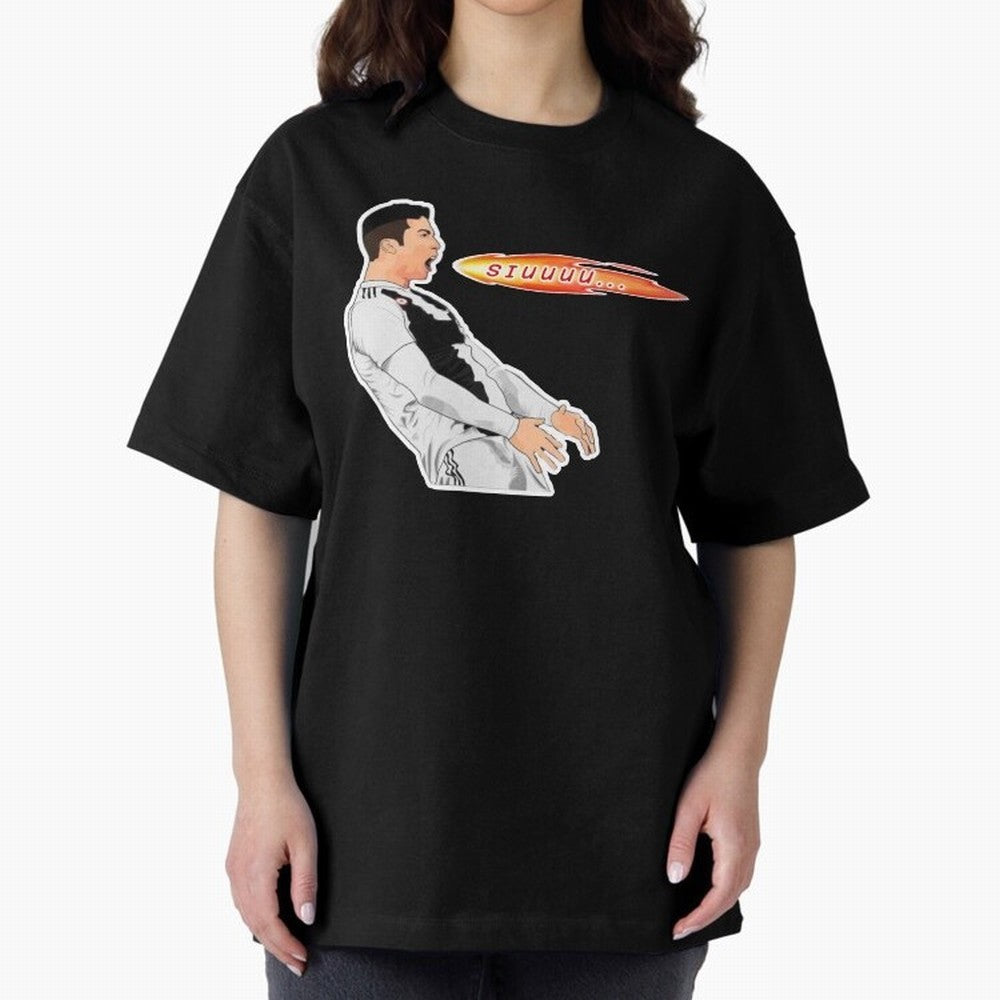 Siuuu Cristiano ronaldo funny Oversized T-Shirt Keep the Match Day Mood of the FIFA World Cup 2026 Journey through Haaland and Mbappe Highlights, England and Germany Pride, Fan Favorite Moments, National Team Passion, Big Match Drama and Soccer
