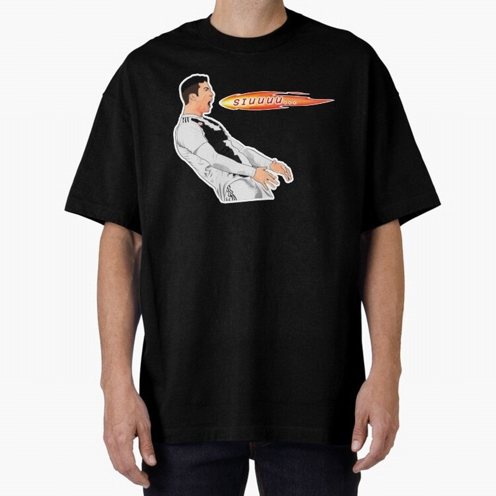 Siuuu Cristiano ronaldo funny Oversized T-Shirt Keep the Match Day Mood of the FIFA World Cup 2026 Journey through Haaland and Mbappe Highlights, England and Germany Pride, Fan Favorite Moments, National Team Passion, Big Match Drama and Soccer