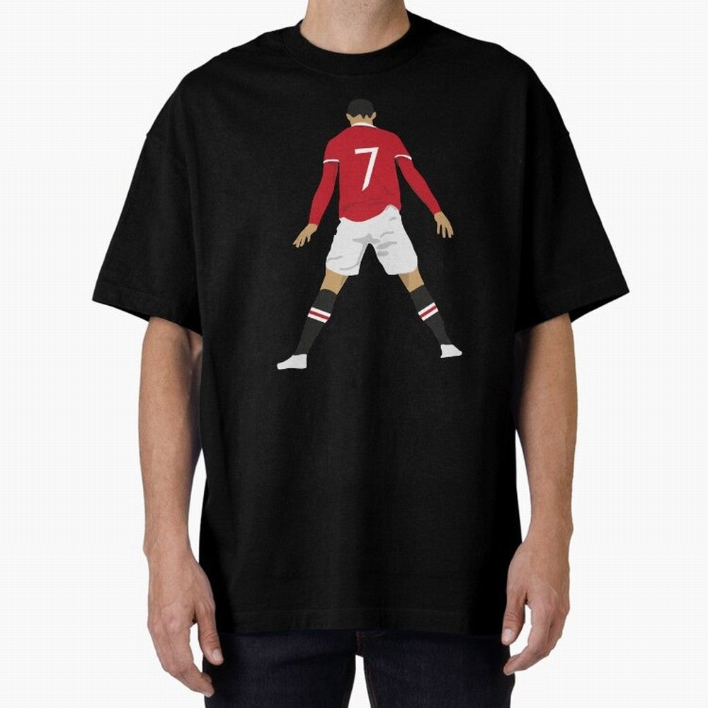 CR7 Man U | SIIIIIUUUUUUU (Celebration) Oversized T-Shirt Feel the FIFA World Cup 2026 Journey through CR7 Highlights, Germany Pride, Classic Soccer Heritage, Championship Pressure, Fan Loyalty and International Pride; Perfect for Supporters Who