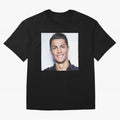 Cristiano Ronaldo Poster Oversized T-Shirt Support Your Favorite Stars during Global Football Passion for FIFA World Cup 2026 USA Canada Mexico, Driven by Haaland and Mbappe, England and Germany, Football History, Final Match Energy, Crowd Noise