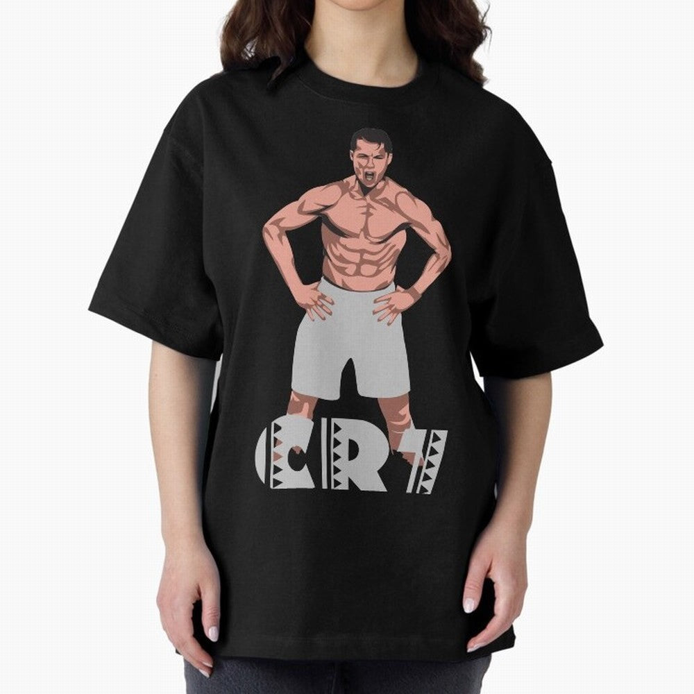 BEST - Cristiano Ronaldo Oversized T-Shirt Mark FIFA World Cup 2026 Spirit, Inspired by Argentina, France and Brazil, Messi and Cristiano Ronaldo, Football Passion, Legendary Performances, Festival Vibes and Supporter Community; Ideal for Fans Who
