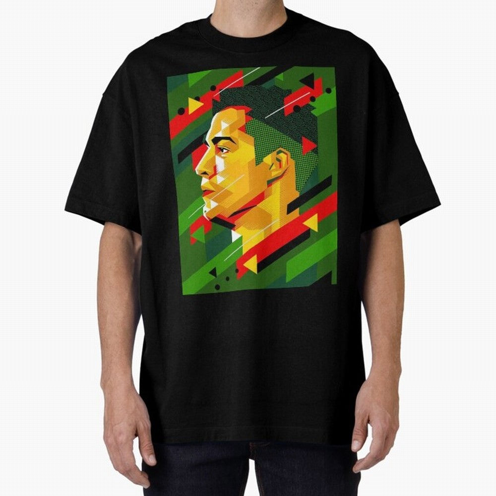 Cristiano Ronaldo Oversized T-Shirt Relive Legendary Nights from Global Football Passion for FIFA World Cup 2026 USA Canada Mexico, Connected to CR7, England, France and Netherlands, Global Supporter Spirit, Legendary Goals, National Colors and