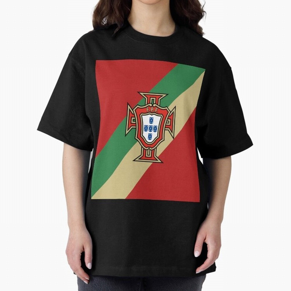 Portugal | 2026 World Cup Fan Apparel Oversized T-Shirt Relive FIFA World Cup 2026 for Fans of Haaland and France, Bringing Retro Football Energy, Iconic Rivalries, Trophy Chase Drama and Stadium Atmosphere; Great for Supporters Who Love Legendary