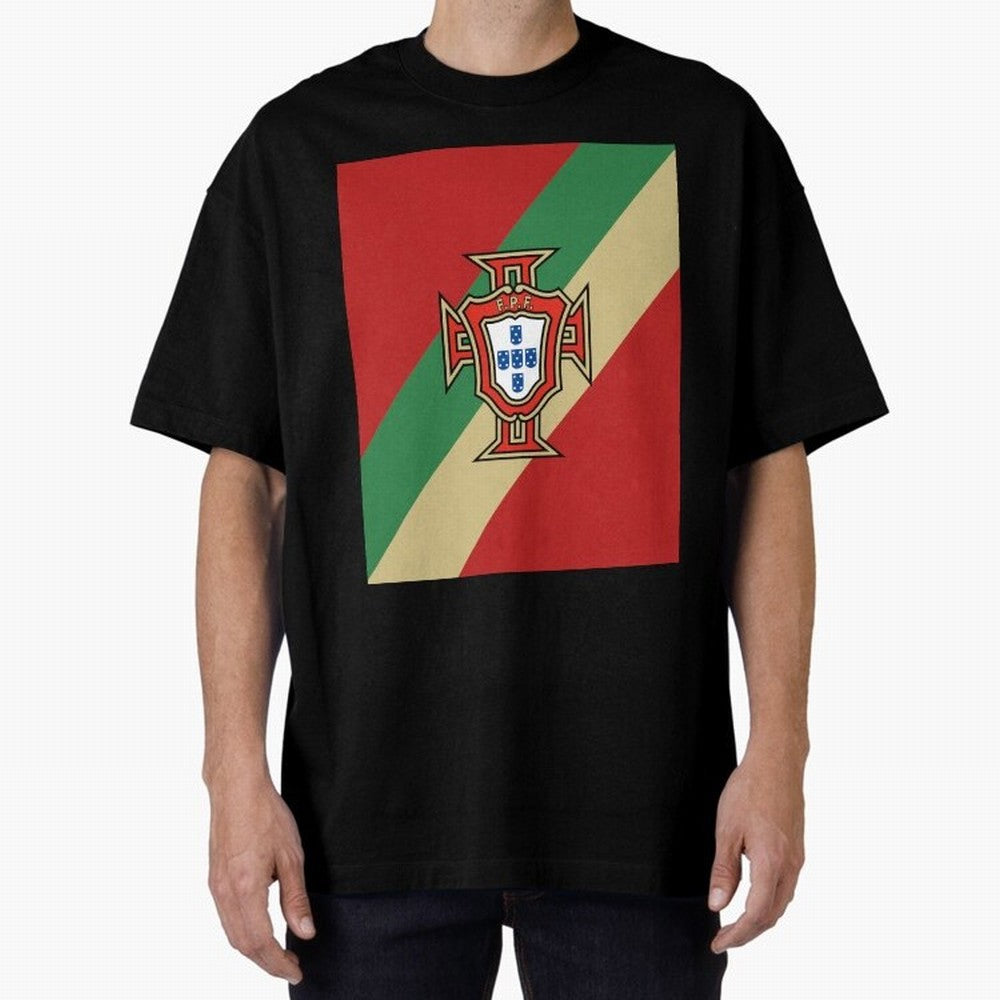 Portugal | 2026 World Cup Fan Apparel Oversized T-Shirt Relive FIFA World Cup 2026 for Fans of Haaland and France, Bringing Retro Football Energy, Iconic Rivalries, Trophy Chase Drama and Stadium Atmosphere; Great for Supporters Who Love Legendary
