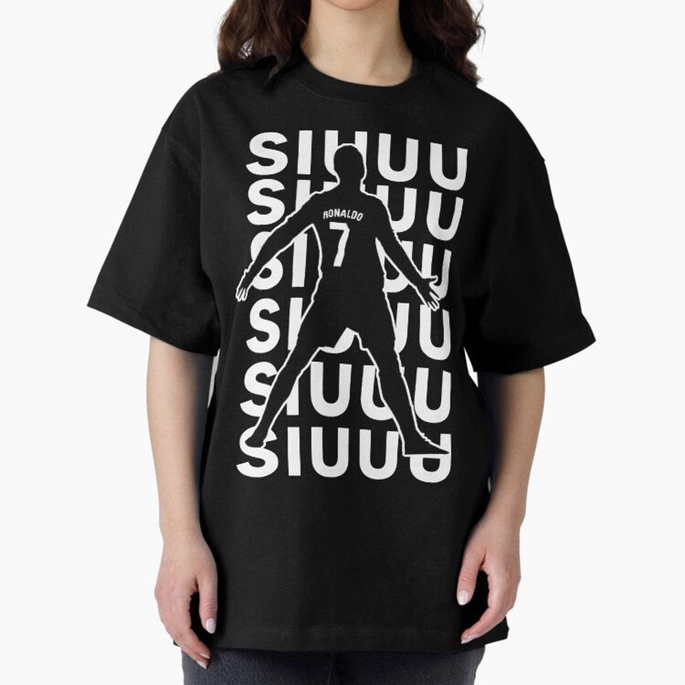 siuuu ronaldo Cristiano CR7 memes MUFC Oversized T-Shirt Live for the Drama of Match Day Hype around FIFA World Cup 2026, Neymar, Haaland and Cristiano Ronaldo, Spain and Netherlands, Classic Soccer Heritage, Championship Pressure, Fan Loyalty and