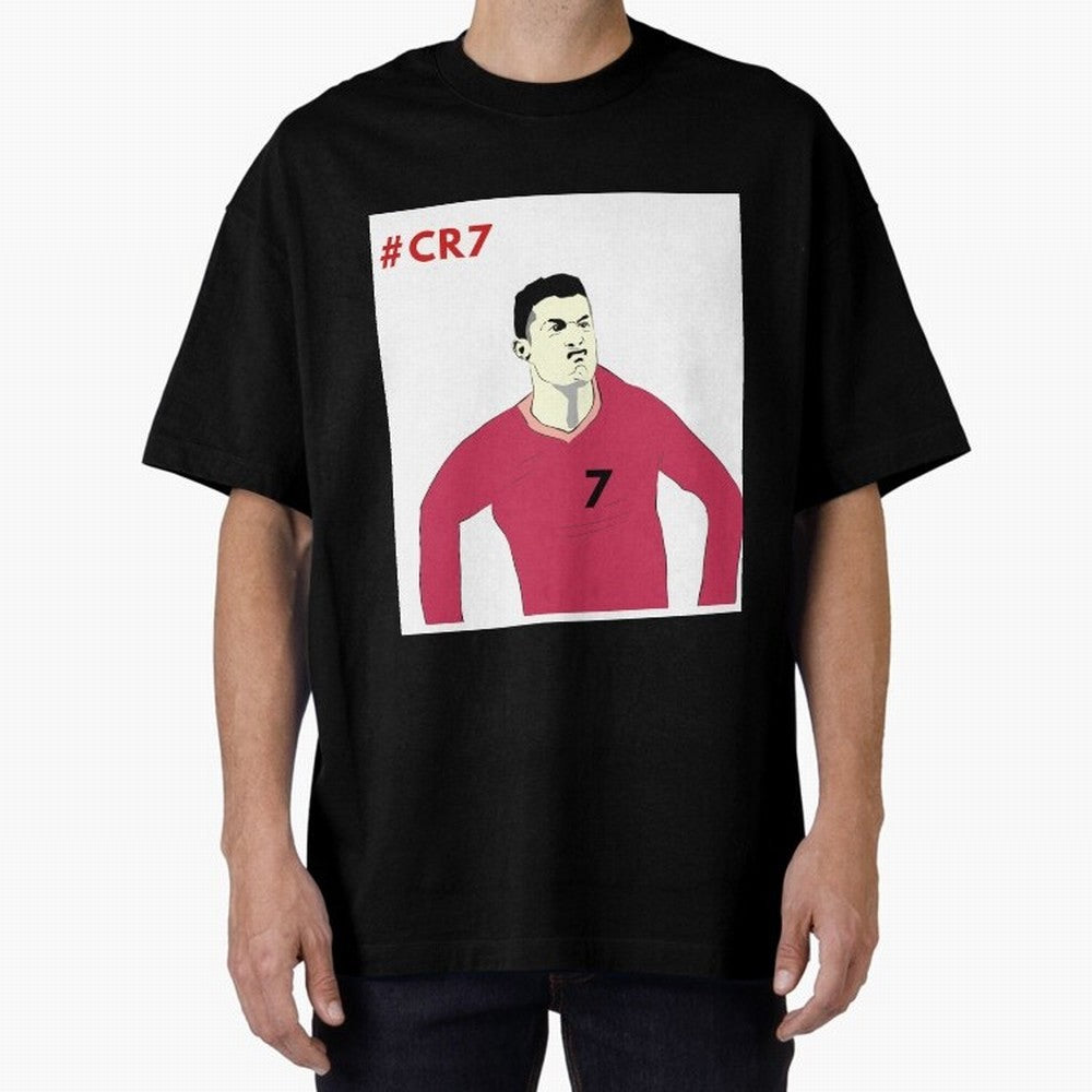 Cristiano ronaldo Oversized T-Shirt Spotlight Match Day Hype around FIFA World Cup 2026 Group Stage, Cristiano Ronaldo, England and Germany, Worldwide Fan Energy, Dramatic Goals, Stadium Lights and Championship Celebrations; Perfect for Supporters