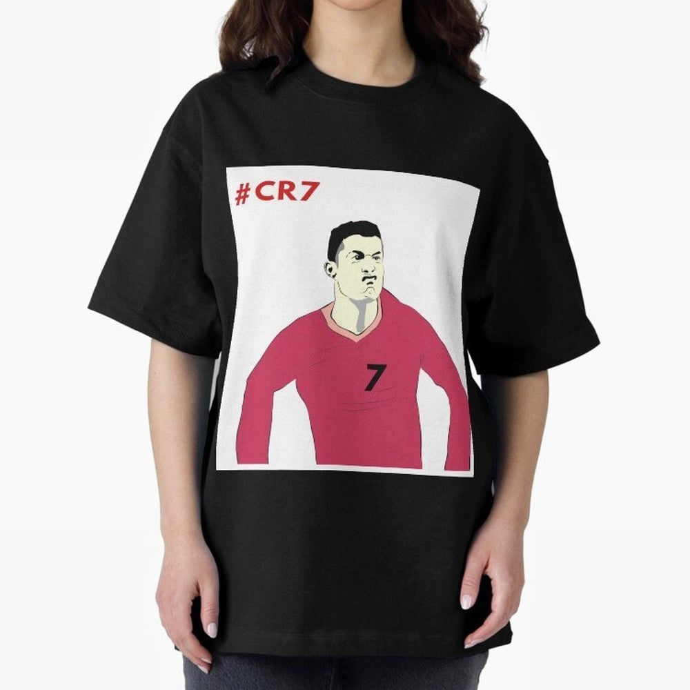 Cristiano ronaldo Oversized T-Shirt Spotlight Match Day Hype around FIFA World Cup 2026 Group Stage, Cristiano Ronaldo, England and Germany, Worldwide Fan Energy, Dramatic Goals, Stadium Lights and Championship Celebrations; Perfect for Supporters