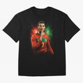 Cristiano Ronaldo Football Legend Oversized T-Shirt Live the Energy of Global Football Passion for FIFA World Cup 2026 USA Canada Mexico, Filled with CR7 and Messi, France and Portugal, Worldwide Fan Energy, Dramatic Goals, Stadium Lights and