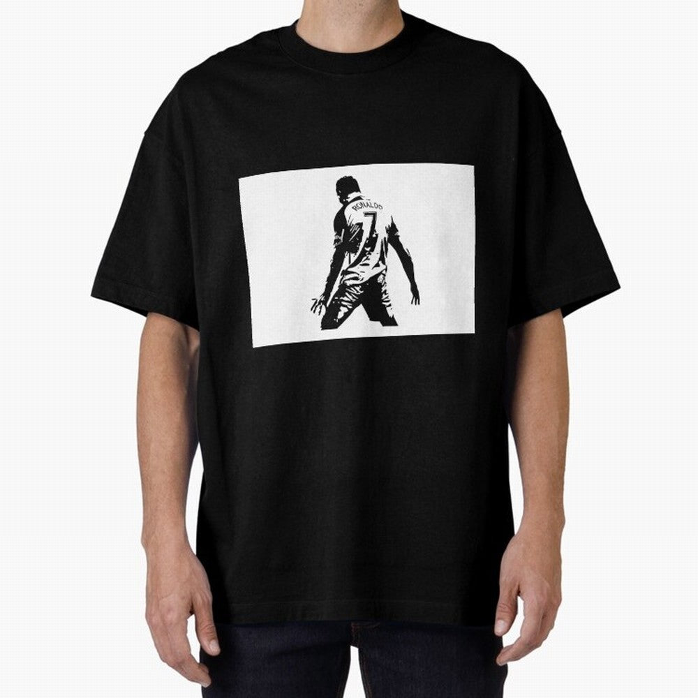 Cristiano Ronaldo Oversized T-Shirt Keep the Legacy of FIFA World Cup 2026 Group Stage Driven by Messi, CR7 and Mbappe, Brazil Energy, Champion Mindset, Group Stage Buzz, Knockout Tension and Passionate Fan Culture; Ideal for Football Dads,