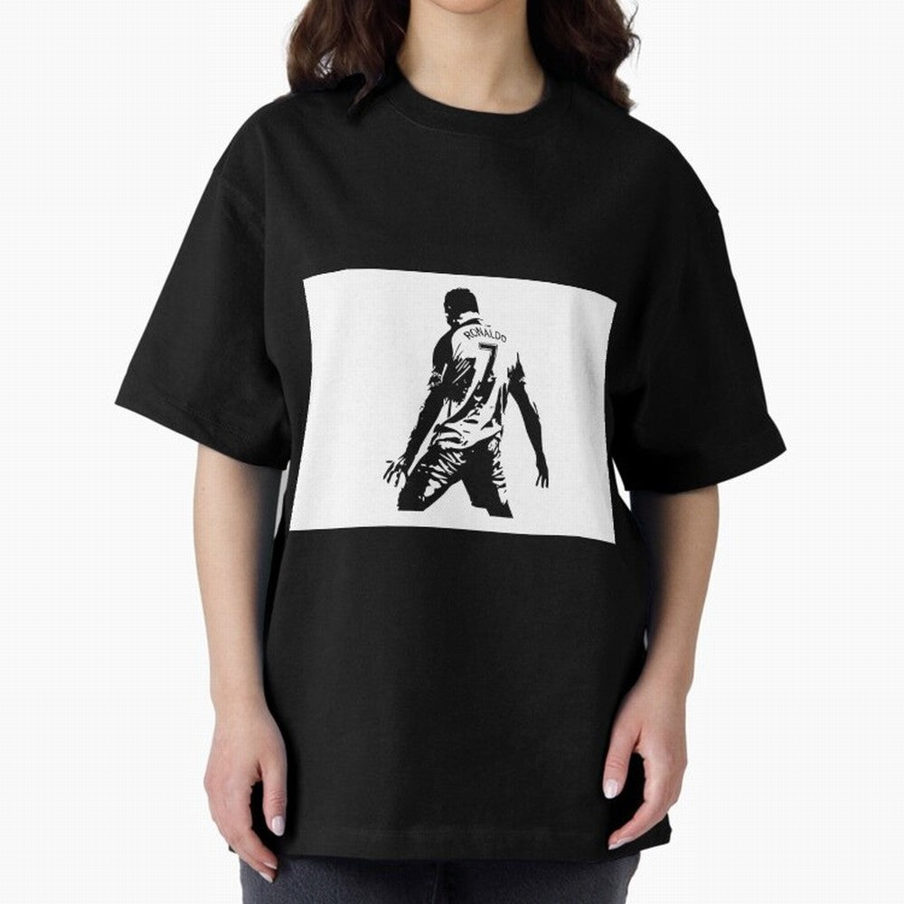 Cristiano Ronaldo Oversized T-Shirt Keep the Legacy of FIFA World Cup 2026 Group Stage Driven by Messi, CR7 and Mbappe, Brazil Energy, Champion Mindset, Group Stage Buzz, Knockout Tension and Passionate Fan Culture; Ideal for Football Dads,