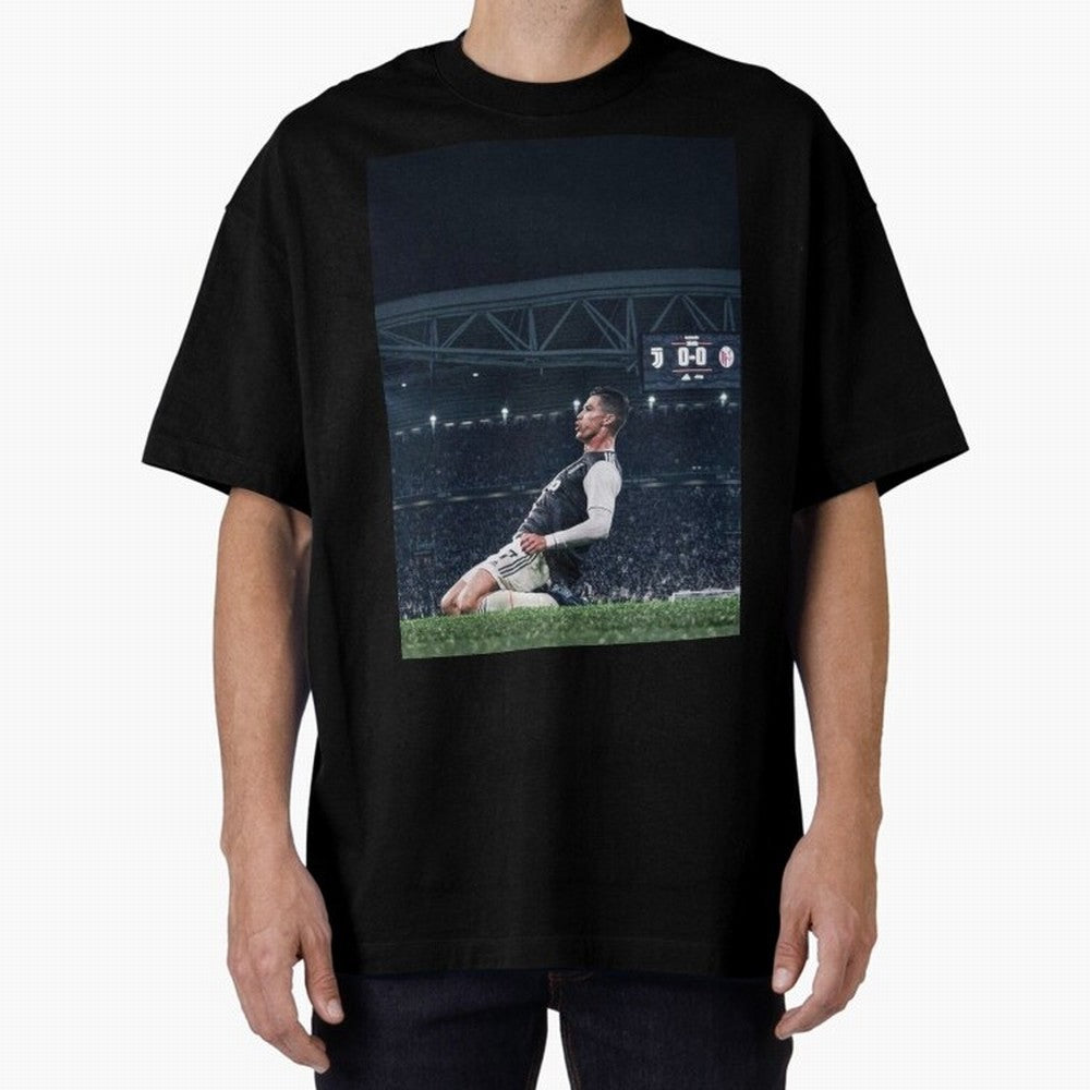 Wallpaper Cristiano Celebration Oversized T-Shirt Stand with the FIFA World Cup 2026 Journey through Messi and Cristiano Ronaldo Highlights, Germany Pride, Championship Spirit, Famous Goals, Roaring Crowds and International Football Unity; Built