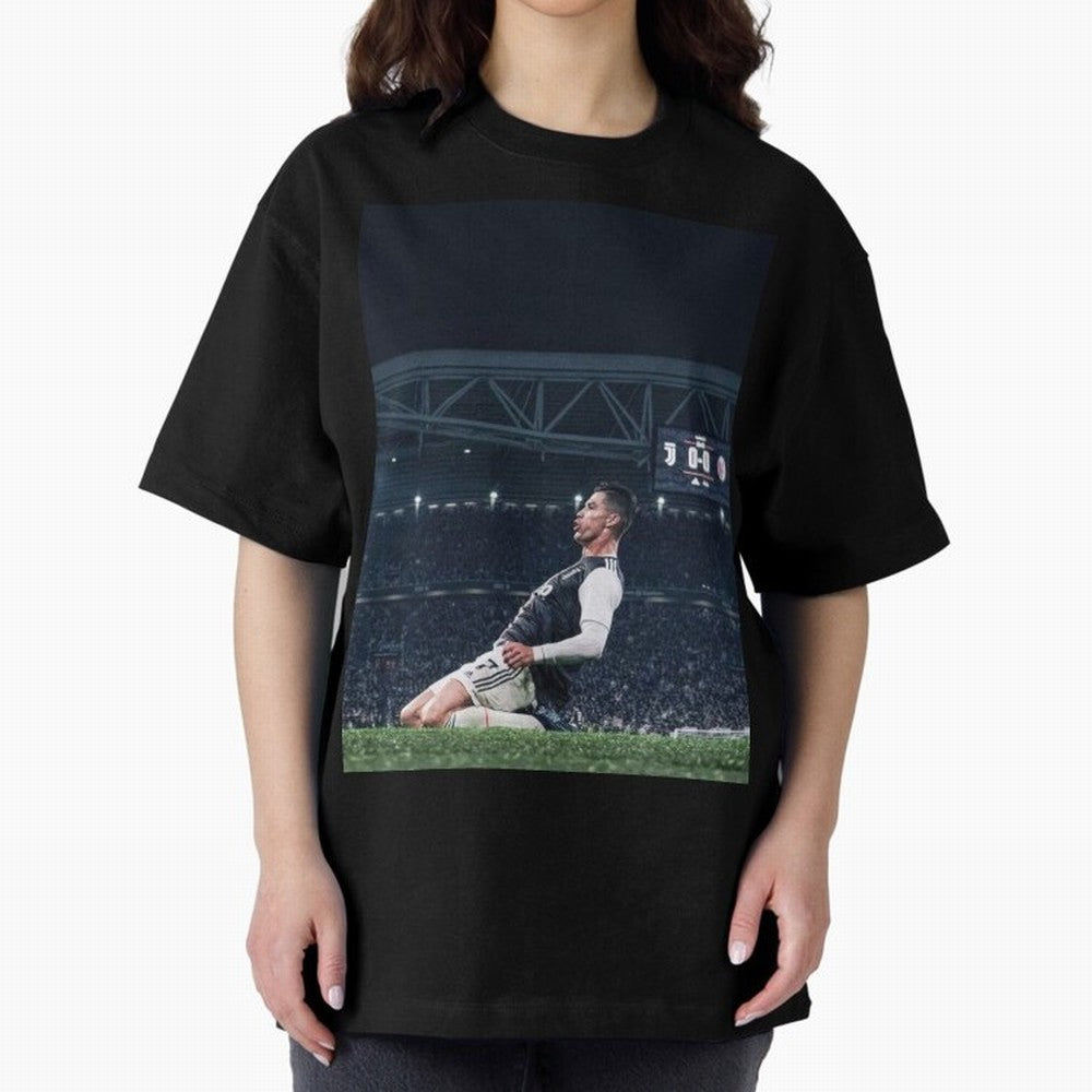 Wallpaper Cristiano Celebration Oversized T-Shirt Stand with the FIFA World Cup 2026 Journey through Messi and Cristiano Ronaldo Highlights, Germany Pride, Championship Spirit, Famous Goals, Roaring Crowds and International Football Unity; Built