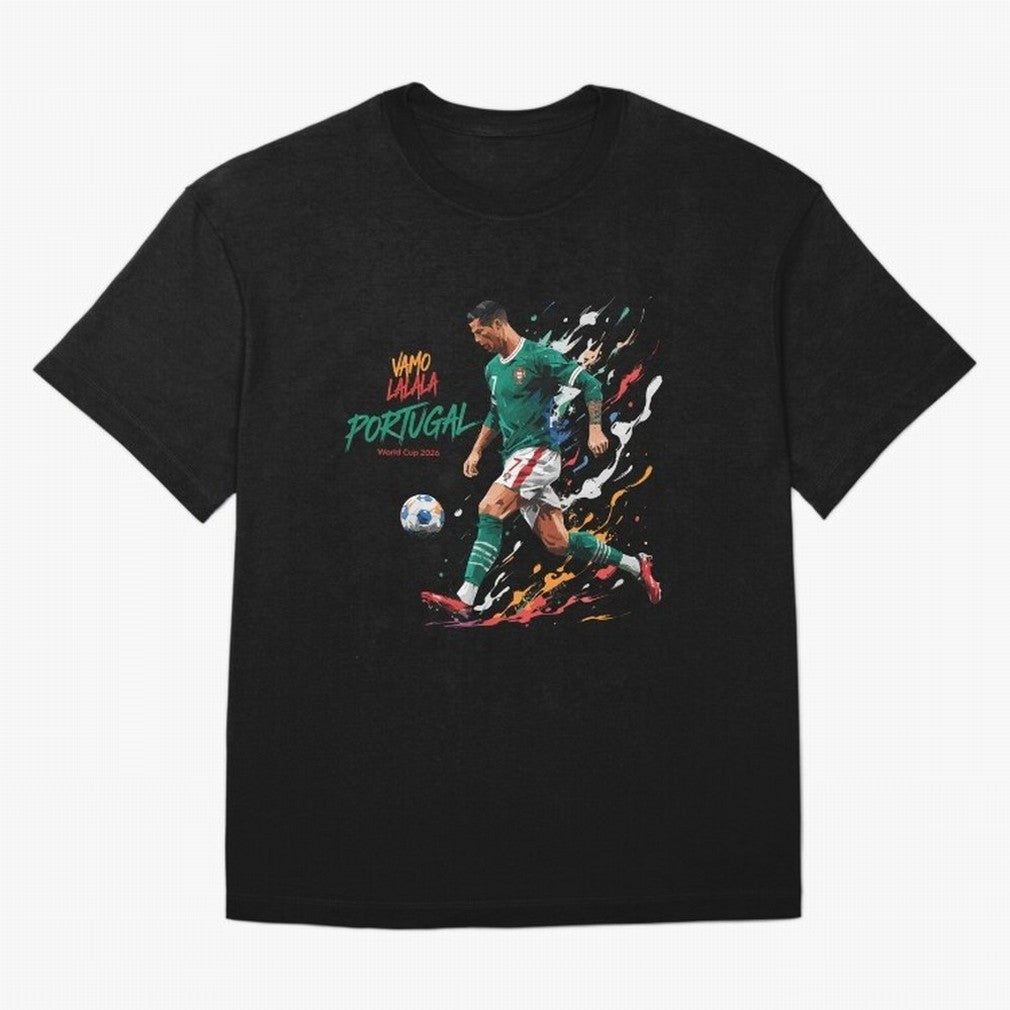 Portugal CR7 Fan World Cup 26 Oversized T-Shirt Celebrate Golden Goal Energy in Match Day Hype around FIFA World Cup 2026 USA Canada Mexico, Mbappe, England and Germany, Football Festival Excitement, Trophy Ambitions, Country Rivalries and Star