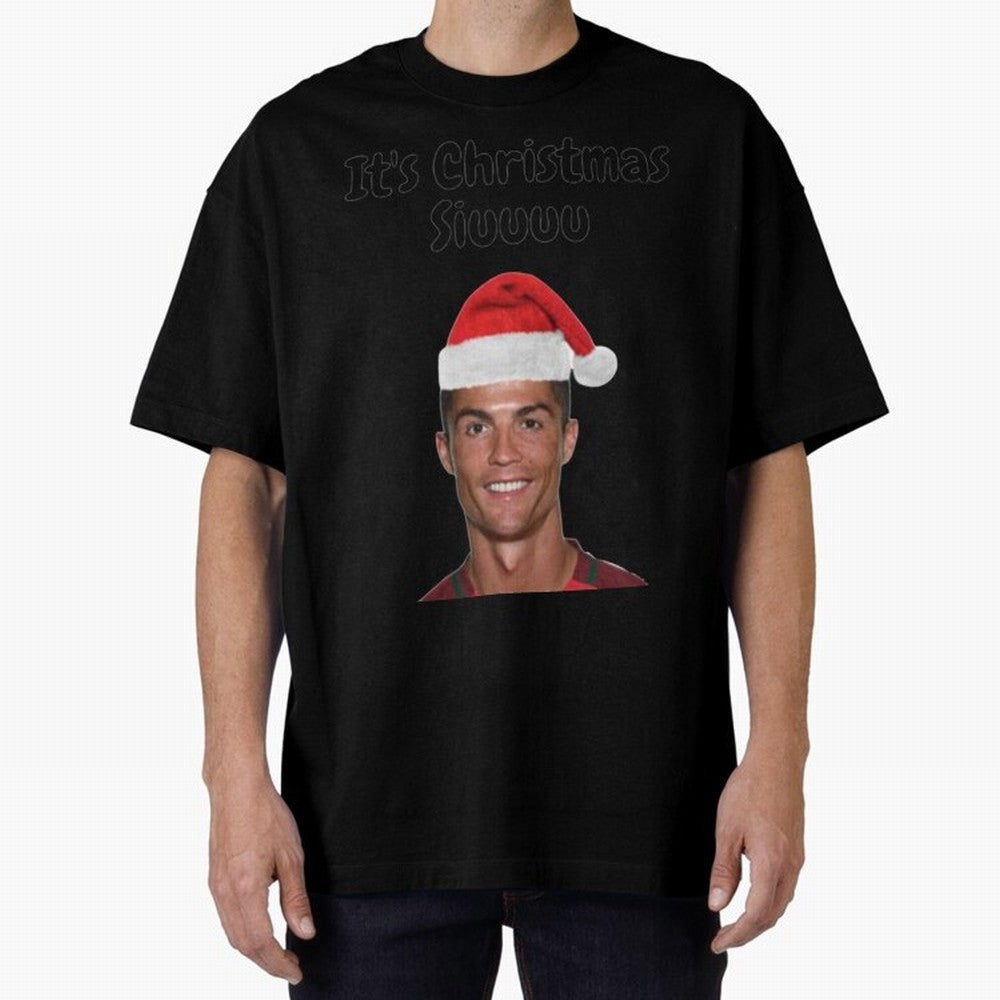 Cristiano Ronaldo Siuuu Funny Christmas Sweater Oversized T-Shirt Experience the Global Stage of Global Football Passion for FIFA World Cup 2026 Group Stage, with Cristiano Ronaldo, Netherlands, Soccer Culture, Superstar Moments, National Team